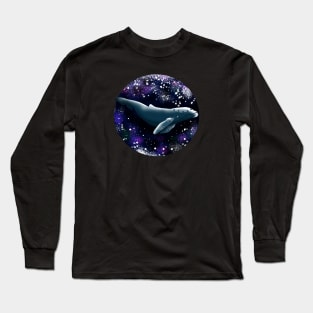 whale robot in space Long Sleeve T-Shirt